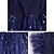 cheap Girls&#039; Dresses-Kids Little Dress Girls&#039; Sequin Galaxy Birthday Tulle Dress Ruffle Mesh Navy Blue Knee-length Short Sleeve Princess Sweet Dresses Summer Regular Fit 3-12 Years / Organza