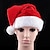 billige Cosplay og Kostumer-Julemands Dragt julemanden Julehue Herre Dame Speciel Jul Jul Karneval Maskerade Voksne Jul Fløjl Hat