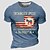 cheap Short Sleeve-Men&#039;s T shirt Tee Graphic Tees Funny T Shirts Crew Neck Graphic Prints National Flag Black Gray Army Green Navy Blue 3D Print Short Sleeve Print Outdoor Street Tops Vintage Sports Designer Casual