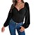 cheap Bodysuit-Women&#039;s Bodysuit Black Wine Camel Plain Casual Long Sleeve V Neck Basic Lantern Sleeve S