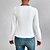 baratos Tops &amp; Blouses-Mulheres Camisa Social Blusa Branco Crochê Tecido Casual Manga Longa Decote Quadrado Básico Padrão S