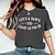 abordables T-shirts-T shirt Tee Femme Noir Blanche Rose Claire Imprimer Graphic Lettre du quotidien Vacances Manche Courte Col Rond basique 100% Coton Normal Standard Peinture S