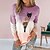 cheap Hoodies &amp; Sweatshirts-Women&#039;s Sweatshirt Pullover Basic Blue Purple Green Cat Street Long Sleeve Round Neck