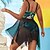 cheap Tankini-Women&#039;s Swimwear Plus Size Tankini 2 Piece Swimsuit Floral 2 Piece Red Burgundy Green Strap Tank Top Bathing Suits Summer Sports