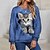 cheap Women&#039;s Hoodies &amp; Sweatshirts-Women&#039;s Casual Street Cat Sweatshirt Plus Size