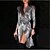 cheap Party Dresses-Women&#039;s Party Dress Bodycon Sheath Dress Mini Dress Silver Pure Color Long Sleeve Winter Fall Spring With Belt Modern V Neck Party Spring Dress 2023 S M L XL 2XL