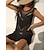 cheap Casual Dresses-Women&#039;s Casual Dress Sundress Mini Dress Black White Yellow Pure Color Sleeveless Summer Spring Hollow Out Fashion V Neck Loose Fit 2023 One-Size