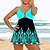 cheap Tankinis-Women&#039;s Swimwear Normal Tankini 2 Piece Swimsuit Graphic 2 Piece Black Royal Blue Blue Rose Red Tank Top Bathing Suits Summer Sports