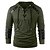 cheap Hoodies-Men&#039;s Hoodie Tactical ArmyGreen Black Light Grey Gray Hooded Color Block Lace up Cotton Cool Casual Winter Clothing Apparel Hoodies Sweatshirts  Long Sleeve