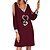 cheap Casual Dresses-Women&#039;s Casual Dress T Shirt Dress Tee Dress Shift Dress Mini Dress Black Red Heart Long Sleeve Summer Spring Sequins Fashion V Neck Loose Fit Vacation Fall Dress Spring Dress 2023 S M L XL 2XL 3XL