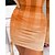preiswerte Casual Kleider-Damen Arbeitskleidung Bodycon Etuikleid Minikleid Orange Plaid Langarm Winter Herbst Frühling Bedruckt Modisch Rundhalsausschnitt Schlank Täglich 2023 S M L XL