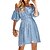 cheap Mini Dresses-Women&#039;s Casual Dress Tiered Dress Pink Dress Mini Dress Pink Green Light Blue Plain Short Sleeve Spring Summer Puff Sleeve Fashion Off Shoulder 2023 S M L XL