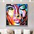 cheap Wall Art-Oil Painting Handmade Hand Painted Wall Art Portrait Woman Home Decoration Décor Rolled Canvas No Frame Unstretched