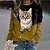 cheap Hoodies &amp; Sweatshirts-Women&#039;s Hoodie Sweatshirt Streetwear Casual Oversized White Yellow Wine Cat Party Long Sleeve Round Neck S M L XL 2XL