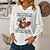cheap Women&#039;s Hoodies &amp; Sweatshirts-Women&#039;s Sweatshirt Pullover Basic White Red Green Graphic Street Long Sleeve V Neck