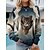 cheap Women&#039;s Hoodies &amp; Sweatshirts-Women&#039;s Casual Cat Pullover Sweatshirt