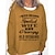 cheap Hoodies &amp; Sweatshirts-Monogram Print Women&#039;s Sweatshirt Pullover