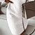 abordables Mini Robes-Mini robe Robe de travail Femme Hiver Automne Printemps manche longue - Accueil froid Mode Couleur monochrome du quotidien Col V Ample 2023 Blanche S M L XL