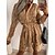 cheap Casual Dresses-Woman&#039;s Modern Lace-Up Lace Shirt Dress Regular Fit