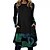preiswerte Super Sale-Damen Casual kleid Sweatkleid Farbblock Bedruckt Rundhalsausschnitt Minikleid Basic Täglich Urlaub Langarm Frühling Herbst