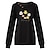 cheap Tops &amp; Blouses-Women&#039;s Blouse Black Wine Gray Button Print Floral Casual Holiday Long Sleeve Round Neck Basic Cotton Regular Floral S