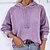 billige Hættetrøjer &amp; sweatshirts-Dame Hættetrøje bluse Basale Hudrød Hvid Blå Helfarve Afslappet Langærmet Hættetrøje