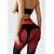 billige Yoga Pants &amp; Bloomers-Dame Yoga leggings Mavekontrol Balleløft Yoga Fitness Gym Træning Høj Talje Farveblok Afklippede tights Underdele Hvid Rød Sport Sportstøj Tynde Høj Elasticitet