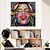 abordables Décoration Murale-Peinture à l&#039;huile à la main peint à la main mur art portrait femme décoration de la maison décor toile roulée sans cadre non étiré