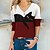 economico T-shirts-Per donna maglietta Nero Giallo Rosa Stampa Color Block Gatto Giornaliero Fine settimana Manica lunga Rotonda Essenziale Standard Gatto 3D Pittura S