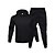 cheap Running &amp; Jogging Clothing-Men&#039;s Women&#039;s 2 Piece Casual Athleisure Tracksuit Sweatsuit 2pcs Long Sleeve Thermal Warm Breathable Moisture Wicking Fitness Gym Workout Running Walking Jogging Sportswear Solid Colored Hoodie Normal