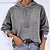 billige Hættetrøjer &amp; sweatshirts-Dame Hættetrøje bluse Basale Hudrød Hvid Blå Helfarve Afslappet Langærmet Hættetrøje