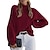 cheap Sweaters-Women&#039;s Pullover Sweater Jumper Jumper Ribbed Knit Knitted Pure Color Stand Collar Stylish Casual Outdoor Daily Fall Winter Black White S M L
