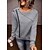 cheap Women&#039;s Hoodies &amp; Sweatshirts-Women&#039;s Sweatshirt Hoodies Pullover Solid Color Daily Black Red Blue Casual Round Neck Long Sleeve Micro-elastic Spring &amp;  Fall Fall &amp; Winter