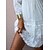 preiswerte Casual Kleider-Damen Casual kleid Spitzenkleid Minikleid Weiß Einfarbig 3/4 Ärmel Sommer Frühling Spitze Klassisch V Ausschnitt Lockere Passform 2023 S M L XL 2XL