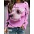 cheap Hoodies &amp; Sweatshirts-Women&#039;s Sweatshirt Pullover Dog Basic Black White Yellow Street Casual Round Neck Long Sleeve Top Micro-elastic Fall &amp; Winter