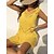 abordables Vestidos casuales-Mujer Vestido informal Vestido de verano Mini vestido Negro Blanco Amarillo Color puro Sin Mangas Verano Primavera Ahuecado Moda Escote en Pico Holgado 2023 Tamaño Único