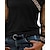 preiswerte Tops &amp; Blouses-Damen Hemd Bluse Schwarz Gitter Patchwork Glatt Casual Langarm V Ausschnitt Basic Standard S
