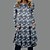 billige Super Sale-Dame Uformell kjole T skjortekjole Blomstret Geometrisk Lomme Trykt mønster Crew-hals Mini kjole Grunnleggende Daglig Feriereise Langermet Vår Høst