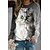 cheap Hoodies &amp; Sweatshirts-Women&#039;s Hoodie Sweatshirt Cute Casual Red Green Beige Cat Dog Dailywear Long Sleeve Round Neck