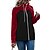cheap Hoodies &amp; Sweatshirts-Women&#039;s Zip Hoodie Sweatshirt Pocket Zip Up Casual White Pink Red Color Block Casual Long Sleeve Hoodie