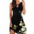 cheap Casual Dresses-Women&#039;s Casual Dress Floral Shift Dress Tank Dress Crew Neck Print Mini Dress Outdoor Daily Fashion Regular Fit Sleeveless Black Summer Spring S M L XL
