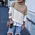 cheap Hoodies &amp; Sweatshirts-Women&#039;s Sweatshirt Pullover Basic Khaki Light Grey Color Block Street Long Sleeve Pile Neck