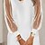 cheap Mini Dresses-Women&#039;s Casual Dress Shift Dress Mini Dress White Polka Dot Long Sleeve Winter Fall Spring Mesh Modern V Neck Winter Dress Daily Date 2023 S M L XL 2XL 3XL