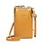 cheap Bags-Women&#039;s Crossbody Bag Wallet Coin Purse Mobile Phone Bag Credit Card Holder Wallet PU Leather Outdoor Shopping Daily Buttons Lightweight Solid Color WATHET Black Yellow