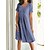cheap Casual Dresses-Women&#039;s Pleated Crew Neck Midi Dress Casual Loose Fit