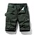 cheap Shorts-Men&#039;s Cargo Shorts Shorts Multi Pocket Straight Leg Print Solid Colored Comfort Wearable Knee Length Outdoor Daily Sports Stylish Black Blue