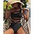 abordables Bikini-Mujer Bañadores Tankini 2 piezas Normal Traje de baño Plano 2 Piezas Negro Rosa Trajes de baño Verano Deportes