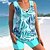 cheap Tankini-Women&#039;s Swimwear Tankini 2 Piece Plus Size Swimsuit Paisley Floral 2 Piece White Rosy Pink Blue Tank Top Bathing Suits Summer Sports