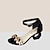 cheap Sandals-Women&#039;s Sandals Sculptural Heel Open Toe High Heel Sandals Suede Buckle Screen Color Black Yellow