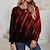 cheap Hoodies &amp; Sweatshirts-Women&#039;s Sweatshirt Pullover Basic Pink Red Blue Graphic Street Long Sleeve Round Neck